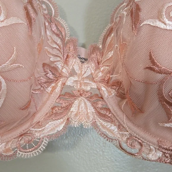 Soma Sensuous Sides Full Coverage Lace Peach Bra Size 40DD NWT - Picture 3 of 8